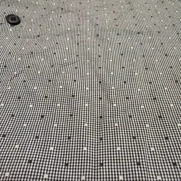 Express Modern Fit Dotted Dress Shirt Gray Men’s M 15-15.5 - Picture 2 of 4